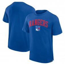 New York Rangers Fanatics Royal Elevated Pima T-Shirt New York Rangers Fanatics Royal Elevated Pima T-Shirt