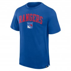 New York Rangers Fanatics Royal Elevated Pima T-Shirt New York Rangers Fanatics Royal Elevated Pima T-Shirt