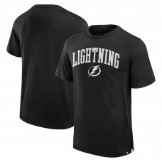 Футболка Tampa Bay Lightning Fanatics Black Elevated Pima Футболка Tampa Bay Lightning Fanatics Black Elevated Pima