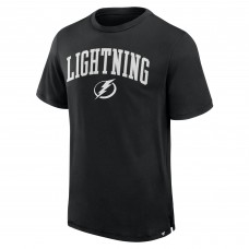Футболка Tampa Bay Lightning Fanatics Black Elevated Pima Футболка Tampa Bay Lightning Fanatics Black Elevated Pima