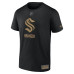 Seattle Kraken Fanatics Black 2024 Military Appreciation T-Shirt