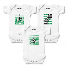 Newborn & Малышам Dallas Stars Chad & Jake White Three-Pack Bodysuit Set