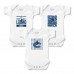 Newborn & Малышам Vancouver Canucks Chad & Jake White Three-Pack Bodysuit Set