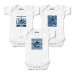 Newborn & Малышам Vancouver Canucks Chad & Jake White Three-Pack Bodysuit Set