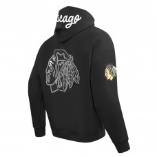 Толстовка Chicago Blackhawks Pro Standard Black Paint the City