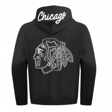 Толстовка Chicago Blackhawks Pro Standard Black Paint the City