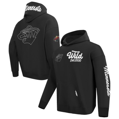 Толстовка Minnesota Wild Pro Standard Black Paint the City
