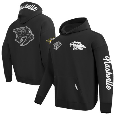 Nashville Predators Pro Standard Black Paint the City Pullover Hoodie