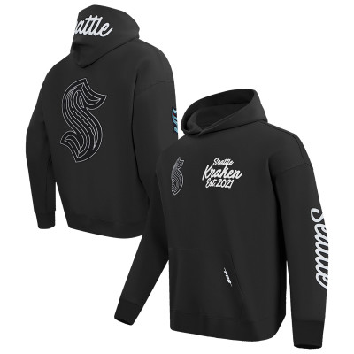 Seattle Kraken Pro Standard Black Paint the City Pullover Hoodie