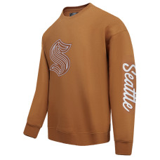 Seattle Kraken Pro Standard Brown Paint the City Pullover Sweatshirt