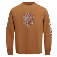 Seattle Kraken Pro Standard Brown Paint the City Pullover Sweatshirt