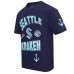 Seattle Kraken Pro Standard Deep Sea Blue Turn It Up T-Shirt