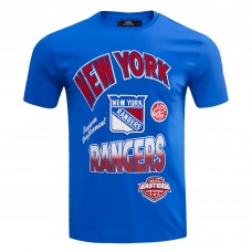 New York Rangers Pro Standard Blue Turn It Up T-Shirt New York Rangers Pro Standard Blue Turn It Up T-Shirt