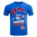 New York Rangers Pro Standard Blue Turn It Up T-Shirt