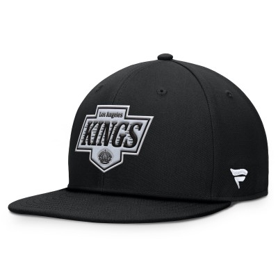Los Angeles Kings Fanatics Black Primary Logo Snapback Hat