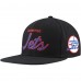 Winnipeg Jets Mitchell & Ness Black Core Team Script 2.0 Snapback Hat