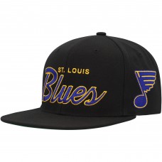 Бейсболка St. Louis Blues Mitchell & Ness Core Team Script 2.0 - Black