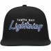 Tampa Bay Lightning Mitchell & Ness Black Core Team Script 2.0 Snapback Hat