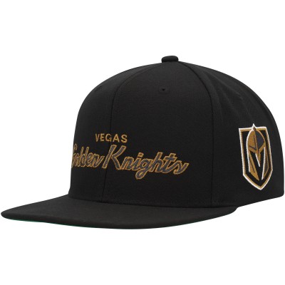 Бейсболка Vegas Golden Knights Mitchell & Ness Core Team Script 2.0 - Black