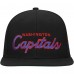 Washington Capitals Mitchell & Ness Black Core Team Script 2.0 Snapback Hat