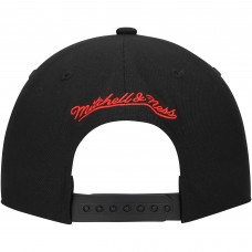 Washington Capitals Mitchell & Ness Black Core Team Script 2.0 Snapback Hat