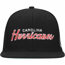 Бейсболка Carolina Hurricanes Mitchell & Ness Black Core Team Script 2.0