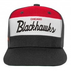 Бейсболка Chicago Blackhawks Mitchell & Ness Youth Retro Script Color Block - Red