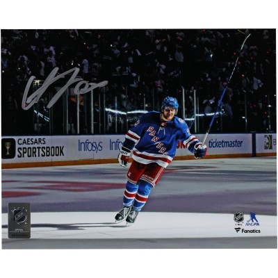 Adam Fox New York Rangers Autographed Fanatics Authentic 8 x 10 Postgame Salute Photograph