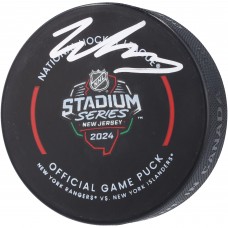 Шайба Will Cuylle New York Rangers Autographed Fanatics Authentic 2024 Stadium Series Official Game