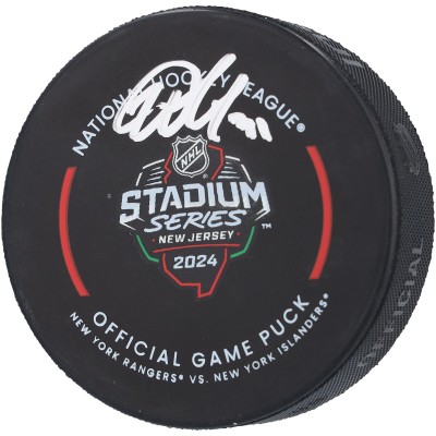 Шайба Igor Shesterkin New York Rangers Autographed Authentic 2024 Stadium Series Official