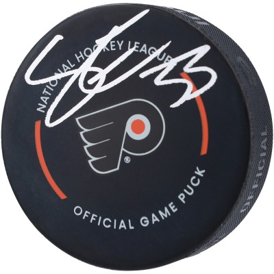 Шайба с автографом Samuel Ersson Philadelphia Flyers Fanatics Authentic Official