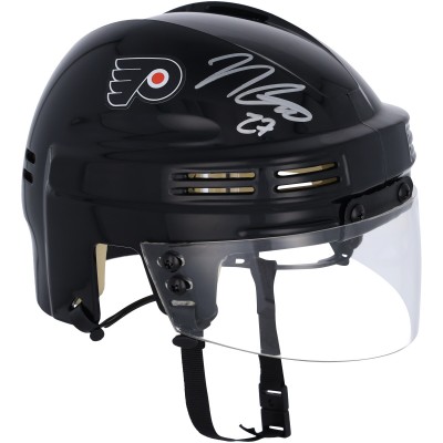 Шлем с автографом Noah Cates Philadelphia Flyers Fanatics Authentic Black Mini