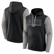 Los Angeles Kings Logo Athletic Black Deliver Fleece Pullover Hoodie