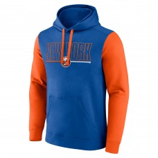 New York Islanders Logo Athletic Royal Deliver Fleece Pullover Hoodie
