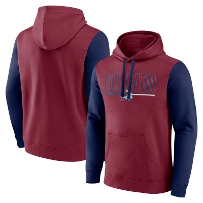Толстовка Colorado Avalanche Logo Athletic Burgundy Deliver Fleece
