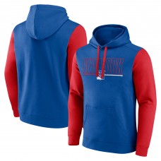 Толстовка New York Rangers Logo Athletic Blue Deliver Fleece Толстовка New York Rangers Logo Athletic Blue Deliver Fleece
