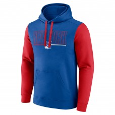 Толстовка New York Rangers Logo Athletic Blue Deliver Fleece Толстовка New York Rangers Logo Athletic Blue Deliver Fleece