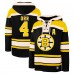 Толстовка Boston Bruins Bobby Orr 47 Black Retired Player Name & Number Lacer