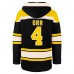 Толстовка Boston Bruins Bobby Orr 47 Black Retired Player Name & Number Lacer