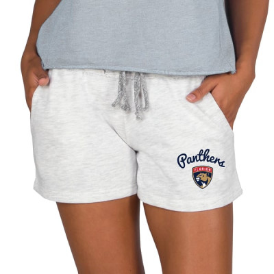Женские шорты Florida Panthers Concepts Sport Oatmeal Mainstream Terry Lounge