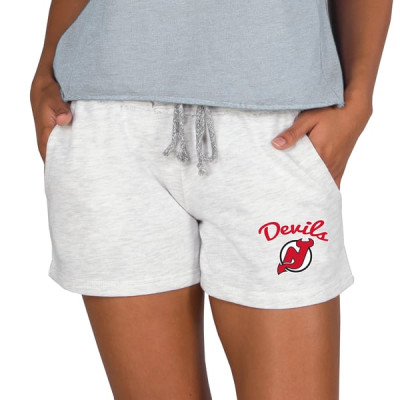 Женская джерси New Devils Concepts Sport Oatmeal Mainstream Terry Lounge Shorts