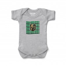 Vegas Golden Knights Chad & Jake Infant Feeling Lucky Bodysuit - Heather Gray