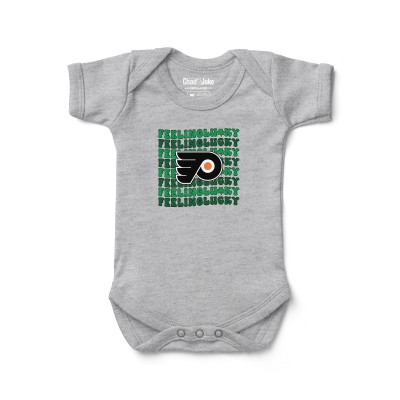Боди Philadelphia Flyers Chad & Jake Newborn Feeling Lucky - Heather Gray