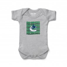 Newborn Vancouver Canucks Chad & Jake Heather Gray Feeling Lucky Bodysuit