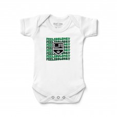 Los Angeles Kings Chad & Jake Newborn Feeling Lucky Bodysuit - White
