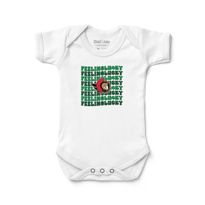 Ottawa Senators Chad & Jake Newborn Feeling Lucky Bodysuit - White