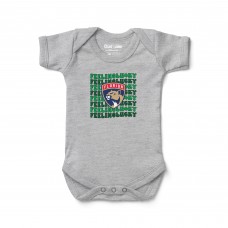 Florida Panthers Chad & Jake Newborn Feeling Lucky Bodysuit - Heather Gray