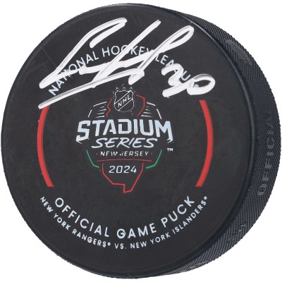 Шайба Ilya Sorokin New York Islanders Autographed Fanatics Authentic 2024 Stadium Series Official Game