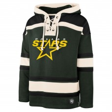 Dallas Stars Mike Modano 47 Green Retired Player Name & Number Lacer Pullover Hoodie