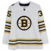 Игровая джерси Linus Ullmark Boston Bruins Autographed Fanatics Authentic 2023-24 White adidas Authentic with 100th Anniversary Patch